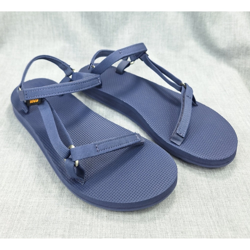 Teva Flatform Slim Archival Ins Grippy Womens Sandal In Navy Size 7